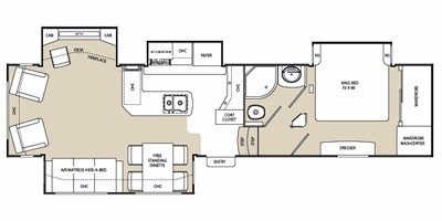 2012 Coachmen Brookstone 367RL floorplan