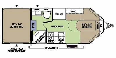 2012 Forest River V-Cross Vibe 6503 floorplan