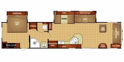 2012 Gulf Stream Conquest Lodge 398DLS floorplan