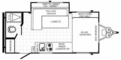 2012 Palomino Canyon Cat 17-FQ floorplan
