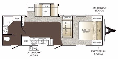2012 Keystone Outback 274RB floorplan