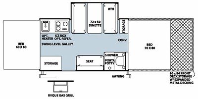 2012 Forest River Flagstaff MAC / LTD BR28TSC floorplan