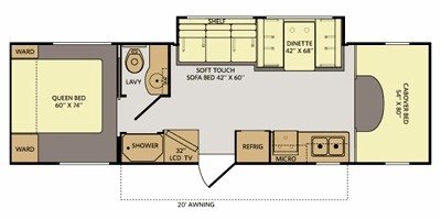 2012 Fleetwood Tioga® 31P floorplan