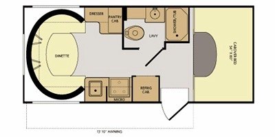 2012 Fleetwood Jamboree® Searcher 22C floorplan