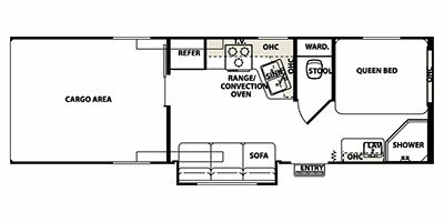 2012 Forest River Work And Play Ultra Lite 27ULPS floorplan