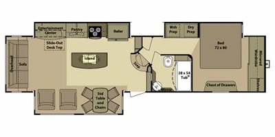2012 Open Range Residential R412RSS floorplan
