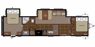 2012 Keystone Springdale 373QB-GL floorplan