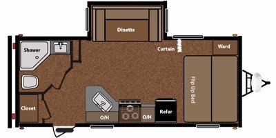 2012 Keystone Springdale 190RBLSWE floorplan