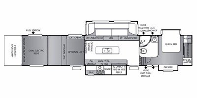 2012 Forest River Shockwave LX F42QS floorplan