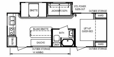 2012 Skyline Nomad Joey Select 253 floorplan