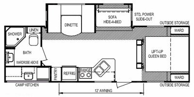 2012 Skyline Nomad Joey Select 287 floorplan