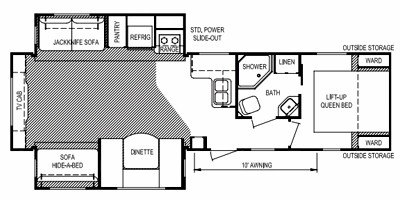 2012 Skyline Nomad Joey Select 309 floorplan