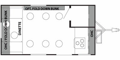 2012 Forest River True North Ice Lodge T8X14FK floorplan