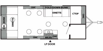 2012 Forest River True North Ice Lodge T8X18RB floorplan