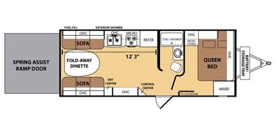 2012 Dutchmen Razorback 2150 floorplan