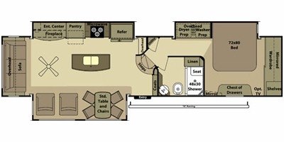 Cabin R417 2013 Open Range Residential R417RSS | RV Guide