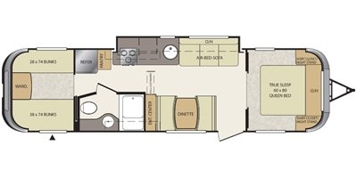 2013 Keystone Vantage 32SQB floorplan