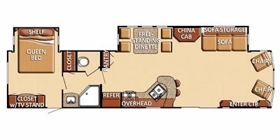2013 Gulf Stream Conquest Lodge 399DLS floorplan