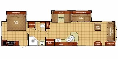 2013 Gulf Stream Conquest Lodge 398DLS floorplan