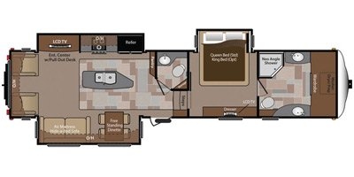 2013 Keystone Montana (Hickory Edition) 3900FB floorplan