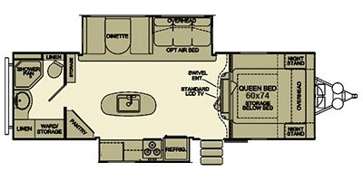 2013 EverGreen Sun Valley S29KIS floorplan