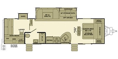 2013 EverGreen Sun Valley S311SQB floorplan