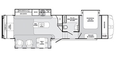 2013 Palomino Sabre 33 CKTS floorplan