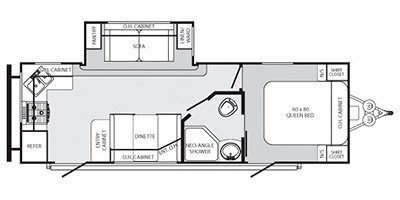 2013 Palomino Sabre 262 RKSS floorplan