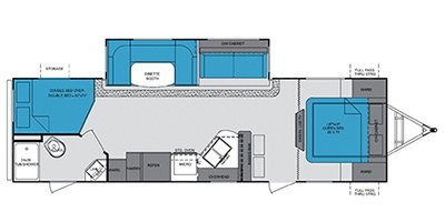 2013 Cruiser RV Shadow Cruiser S-290DBS floorplan