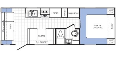 2013 Palomino Canyon Cat 24RSC floorplan