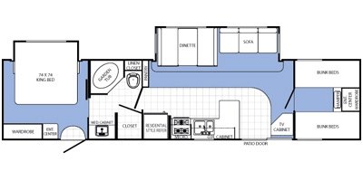 2013 Palomino Canyon Cat 39PBSC floorplan