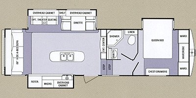 2013 SunnyBrook Remington 296TS floorplan