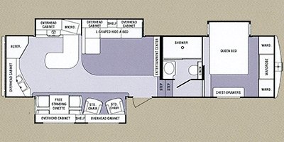 2013 SunnyBrook Remington 315RK floorplan