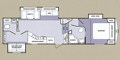 2013 SunnyBrook Remington 326DB floorplan