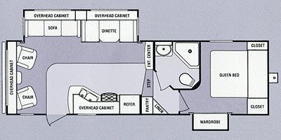 2013 SunnyBrook Remington Ultra Lite 260RL floorplan