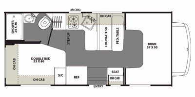 2013 Coachmen Freelander 19CB floorplan