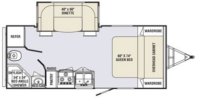 2013 Holiday Rambler Aluma-Lite® Ultra 207S floorplan