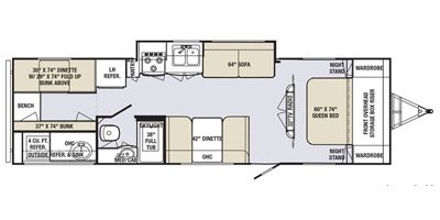 2013 Holiday Rambler Aluma-Lite® 298KBS floorplan
