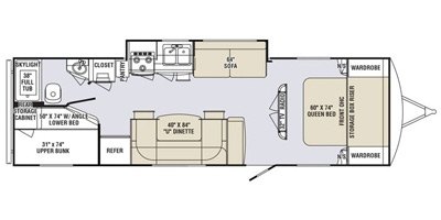 2013 Holiday Rambler Aluma-Lite® 278BHS floorplan