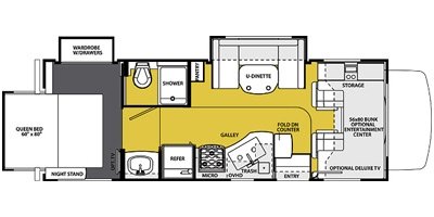 2013 Forest River Forester 2501TS floorplan