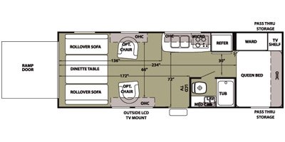 2013 Forest River Wolf Pack 23WP floorplan