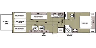 2013 Forest River Wolf Pack 295WP floorplan