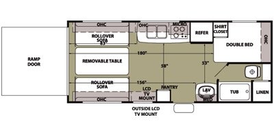 2013 Forest River Wolf Pack 19WP floorplan