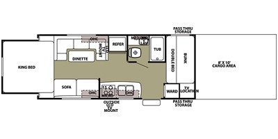 2013 Forest River Wolf Pack 21WP120 floorplan