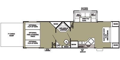 2013 Forest River Wolf Pack 28WP floorplan
