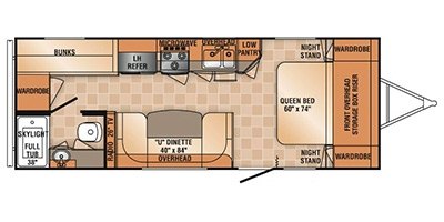 2013 R-Vision Trail-Lite Trek 242BH floorplan