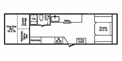 2013 TrailManor Classic Series 3124KD floorplan