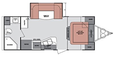 2013 Cruiser RV Fun Finder F-214WSD floorplan