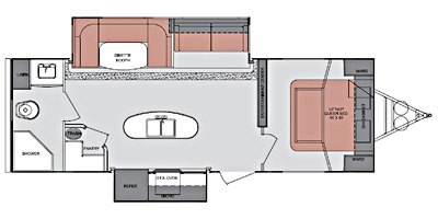 2013 Cruiser RV Fun Finder F-266KIRB floorplan