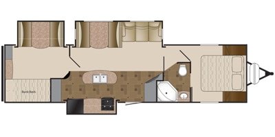 2013 Heartland Prowler 33P BHS floorplan